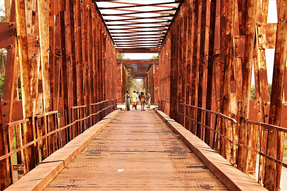 An old bridge at Grand-Popo